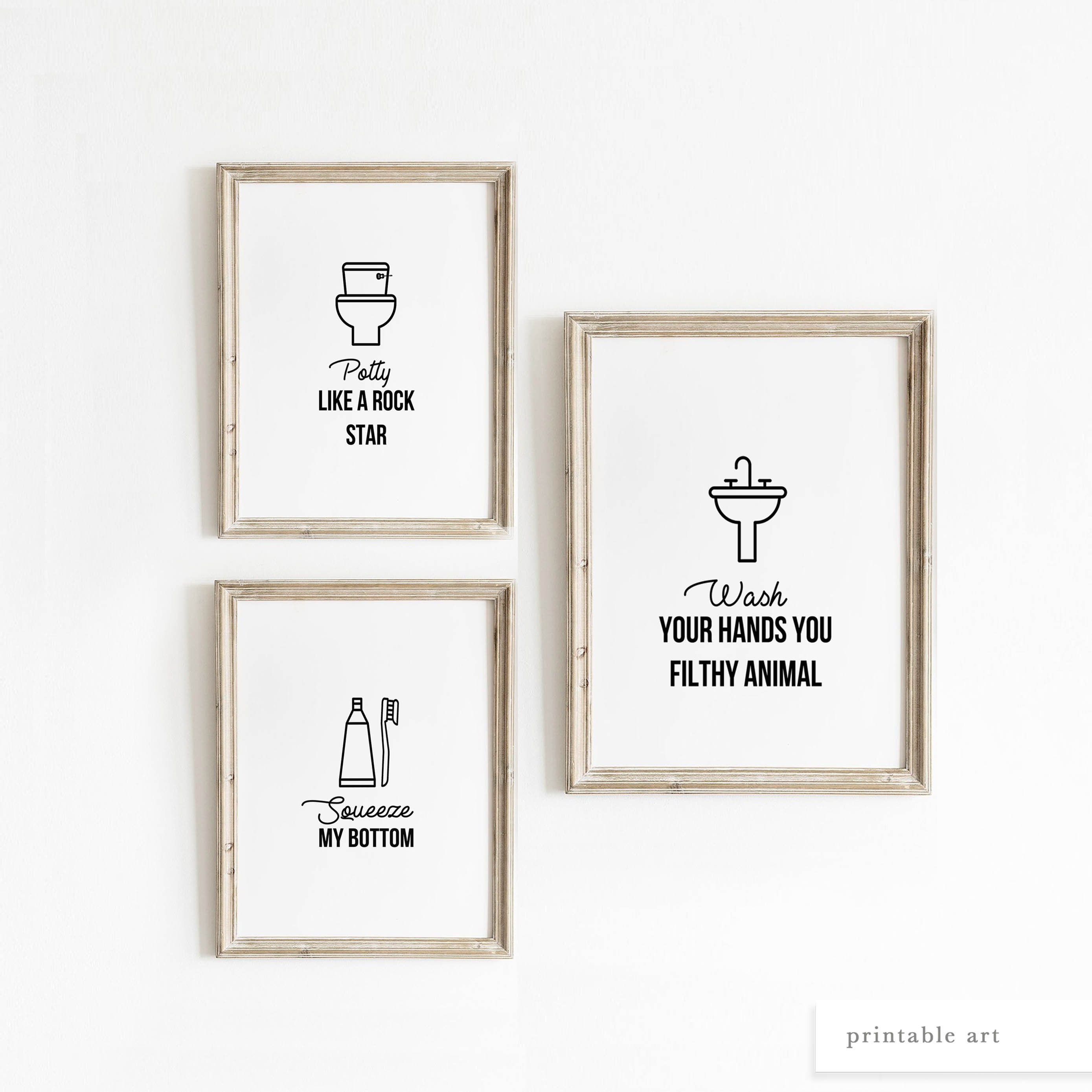 Bathroom Prints for Kids Funny Bathroom Art Printable Wall - Etsy UK Bathroom Prints for Kids Funny Bathroom Art Printable Wall - Etsy UK