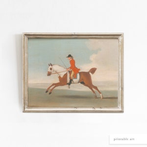 Vintage Horse Print, Equestrian Decor, Printable Wall Art, Horse Print, Equestrian Wall Art, Vintage Horse Painting, Vintage Art Prints