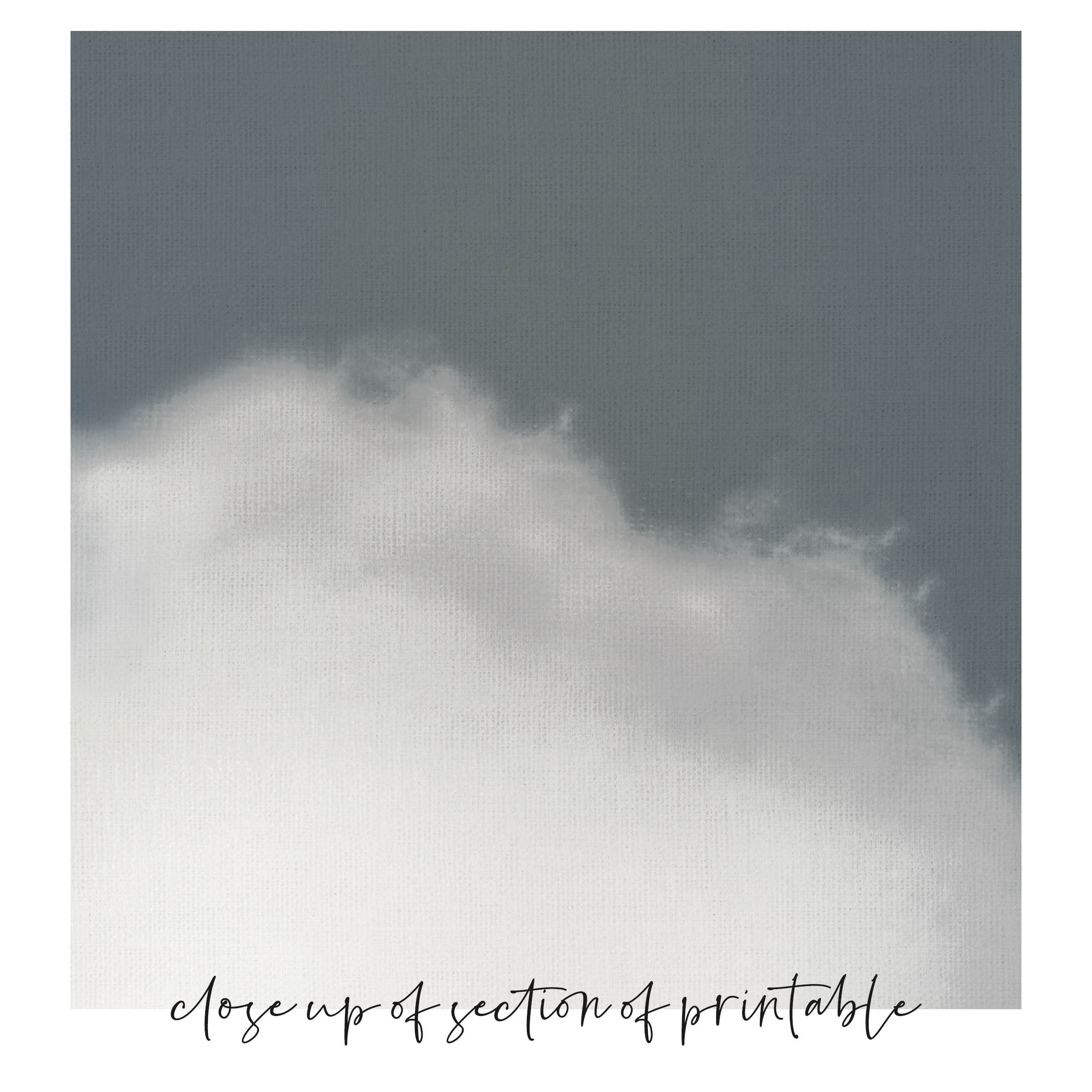 Nursery Cloud Print Printable Wall Art Cloud Art Print Etsy