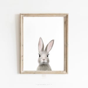 Woodland Rabbit Print, Bunny Print, Printable Art, Nursery Art, Animal Art, Nursery Wall Art, Bunny Wall Art, Baby Animals, Kids Room Decor