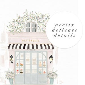 French Bakery Art, Paris Cafe Print, Printable Wall Art, Girls Room Decor, Patisserie Watercolor, Kitchen Wall Art, French Nursery Print image 3