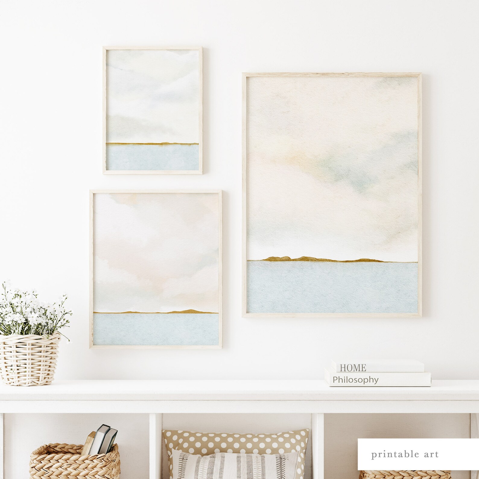 Coastal Wall Art Printable Wall Art Watercolor Prints - Etsy
