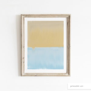Blue Yellow Wall Art, Printable Wall Art, Modern Abstract Art, Blue Coastal Wall Art, Blue Yellow Decor, Nautical Wall Decor, Nursery Prints
