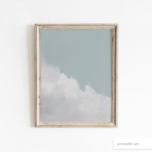 Cloud Painting, Cloud Art Print, Sky Painting, Pastel Wall Art, Cloud Decor, Printable Art, Nursery Prints, Celestial Painting, Cloud Art