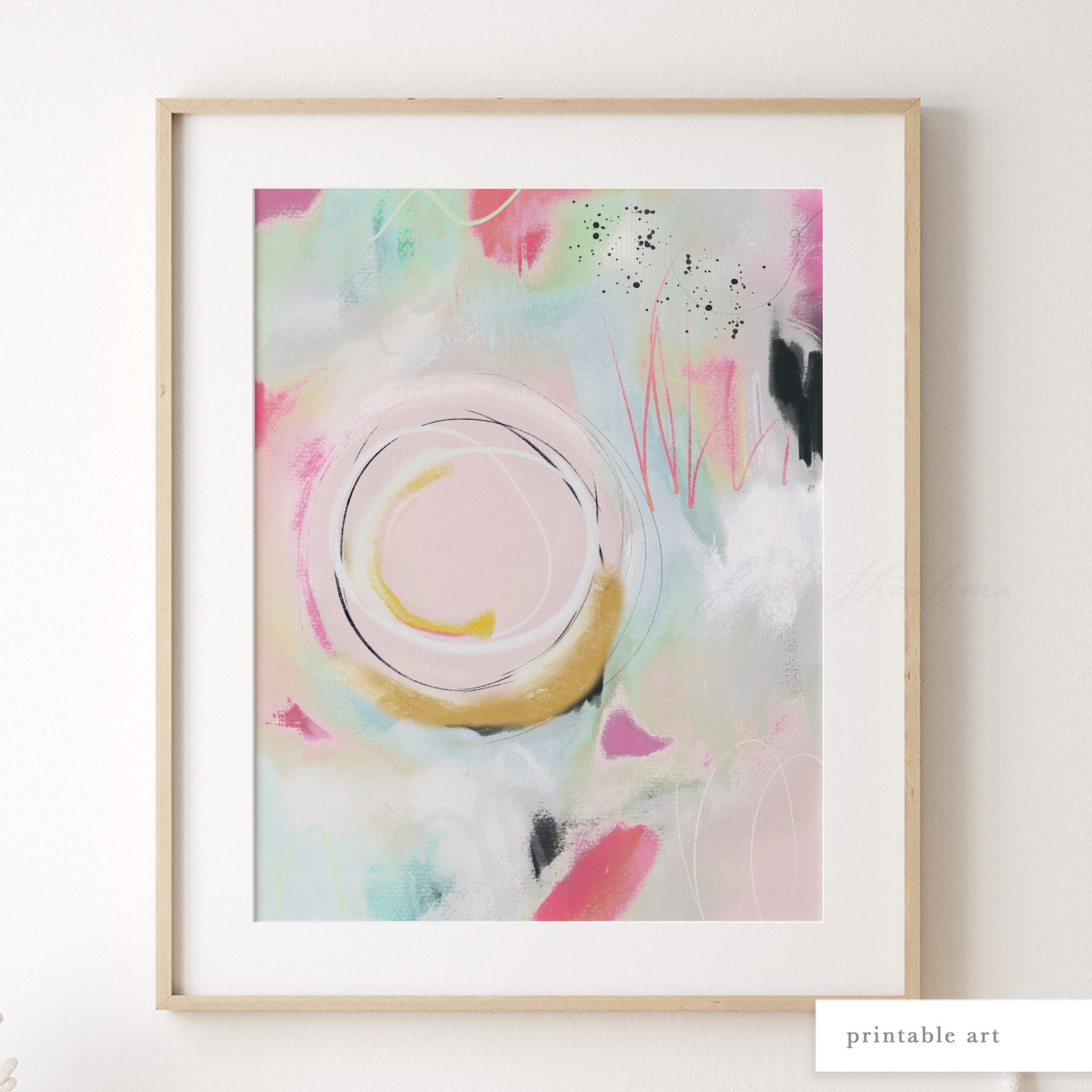 Printable Modern Art Printable Wall Art Colourful Wall Art - Etsy