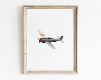 Plane Print, Plane Printables, Printable Wall Art, Boys Art Prints, Boys Room Decor, Vintage Plane Art, Nursery Prints, Nursery Art