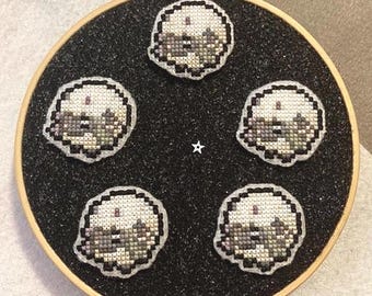 Wooloo Cross Stitch pin or magnet/needleminder