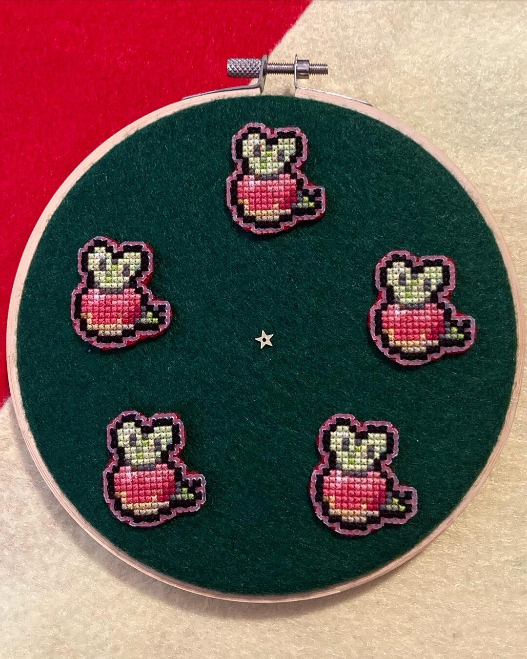 Cross Stitch Applin Pin From Pokemon - Etsy
