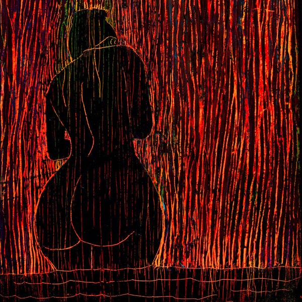 Female Nude, Naked, BBW, Naked Woman, Nude Art, Wall Art, Naked Art, Figure Drawing, Erotic Nude, Full Frontal Nudity, Outsider Art, Monsoon
