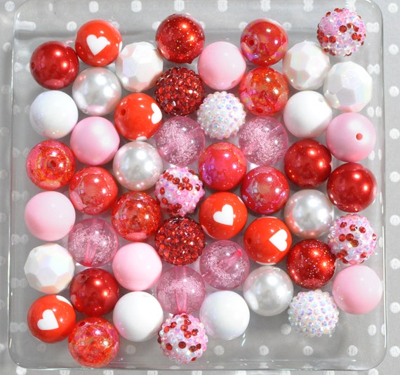 20mm Diamond STARTER PACK Chunky Acrylic Bubblegum Bead Mix - 600 BEAD