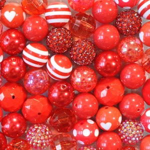 20mm Beads Red Beads Variety Pack Bubblegum Beads Wholesale - Etsy