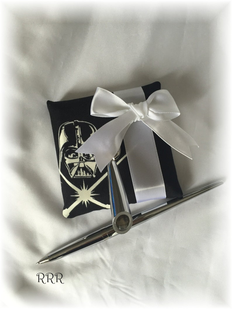 Star Wars Wedding Black and White Wedding Guest Pen Star Wars Darth Vader Wedding Guest Pen Sci fi Wedding Fantasy Wedding