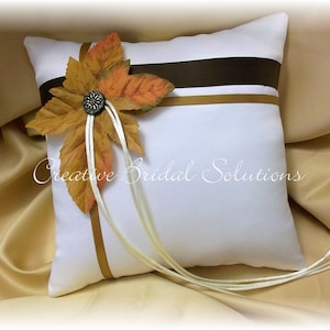 Herbst Hochzeit Ringkissen, Elfenbein Hochzeit Kissen, Ringkissen Herbst, Ringkissen Herbst, Hochzeit Kissen, Hochzeit Kissen
