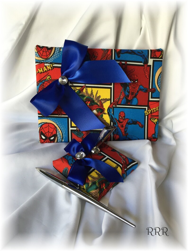Superhero Wedding Book Superhero Wedding Spiderman Wedding Guest Book