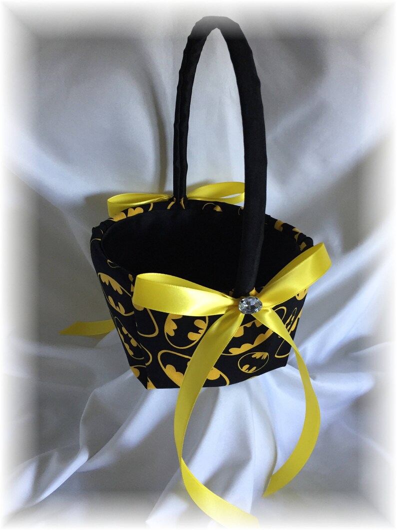 Batman Wedding Flower Basket Ring Pillow Batman Flower Girl Etsy