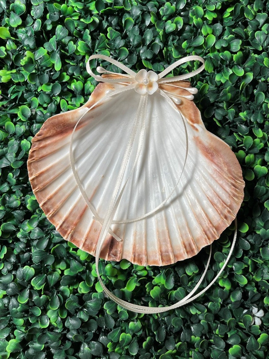 Sea Shell Wedding Ring Holder Pillow Alternative Sea Shell Etsy