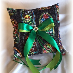 The Legend of Zelda Wedding Ring Pillow, Zelda Wedding Ring Pillow,  Video Game Themed Wedding Ring Pillow, Legend of Zelda Wedding