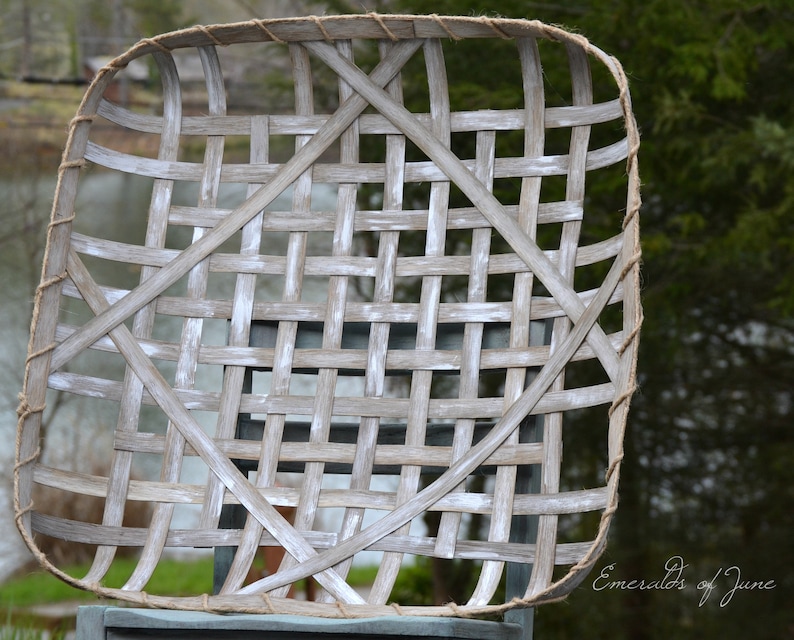 Extra Large Square Tobacco Basket 30x30 Etsy