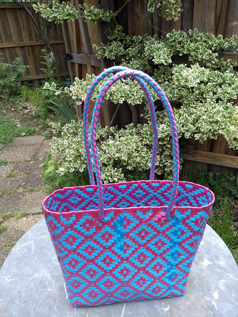 Handwoven basket tote bag \u2013 handwoven from Oaxaca Mexico