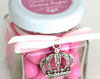 Princess Birthday Party Favour - Personalised Chocolates Candy Jar