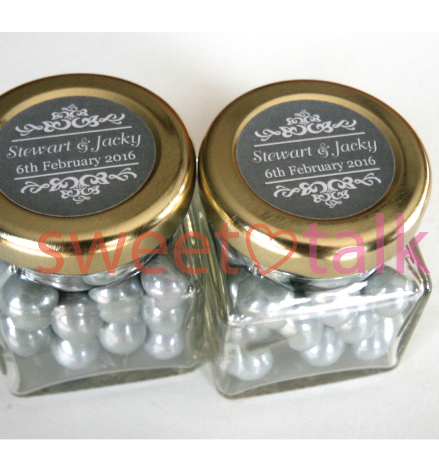 Personalised printed wedding favour sweets – PersonalisedYourSweets