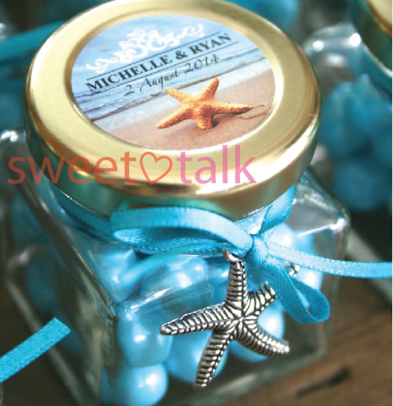 Personalised Beach Theme Wedding Favour Etsy