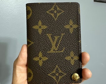 Louis Vuitton card holder with plastic sleeves