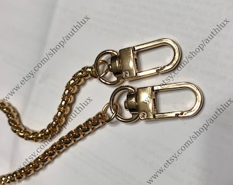 Replacement gold color chain strap for purses. Favorite, pouchette, speedy, etc.