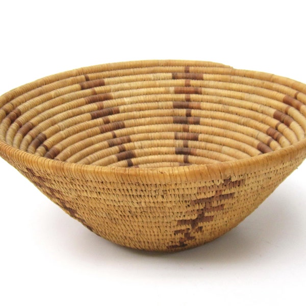 Jahrgang Navajo Hopi gewebte Spule Korb 12"