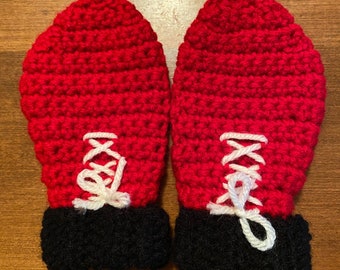 Bitty Boxer Baby Mittens Crochet Pattern