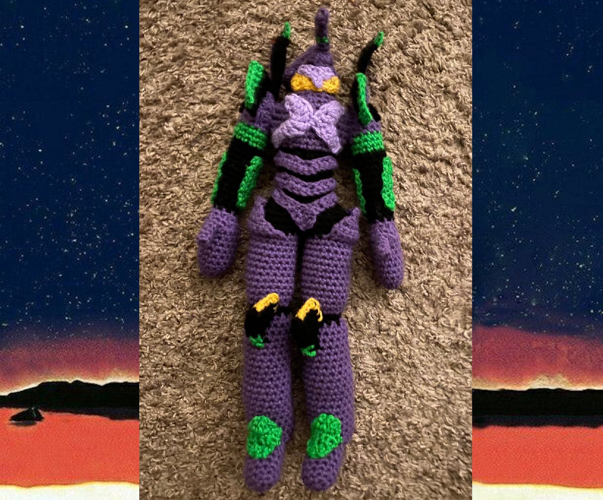 Evangelion Unit 01 Crochet Pattern