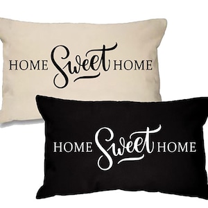Home Sweet Home Cushion Cover: Rectangular Cotton Pillow