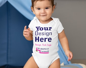 Custom Babygrow: Design Your Own 100% Cotton Baby Bodysuit