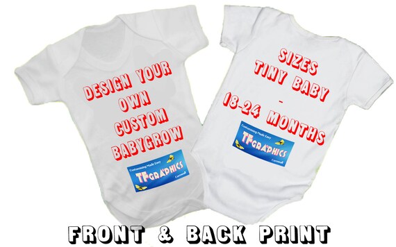 Design own hotsell baby grow