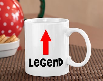 Legend Arrow Coffee Mug - Custom Statement Mug, 11oz