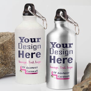 Personalisierte 600ml Aluminium Sportflasche - Wasserflasche personalisierte Flasche benutzerdefinierte Wasserflasche Sportflasche Geschenk Geschenk für Kinder Reisen