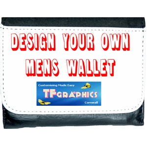 Benutzerdefinierte Herren Geldbörse - Drucken Sie Ihr personalisiertes Design, einzigartiges individuelles Geschenk, personalisiert, Brieftasche, benutzerdefinierte Geldbörse, Brieftasche, Geschenk, Vatertagsgeschenk