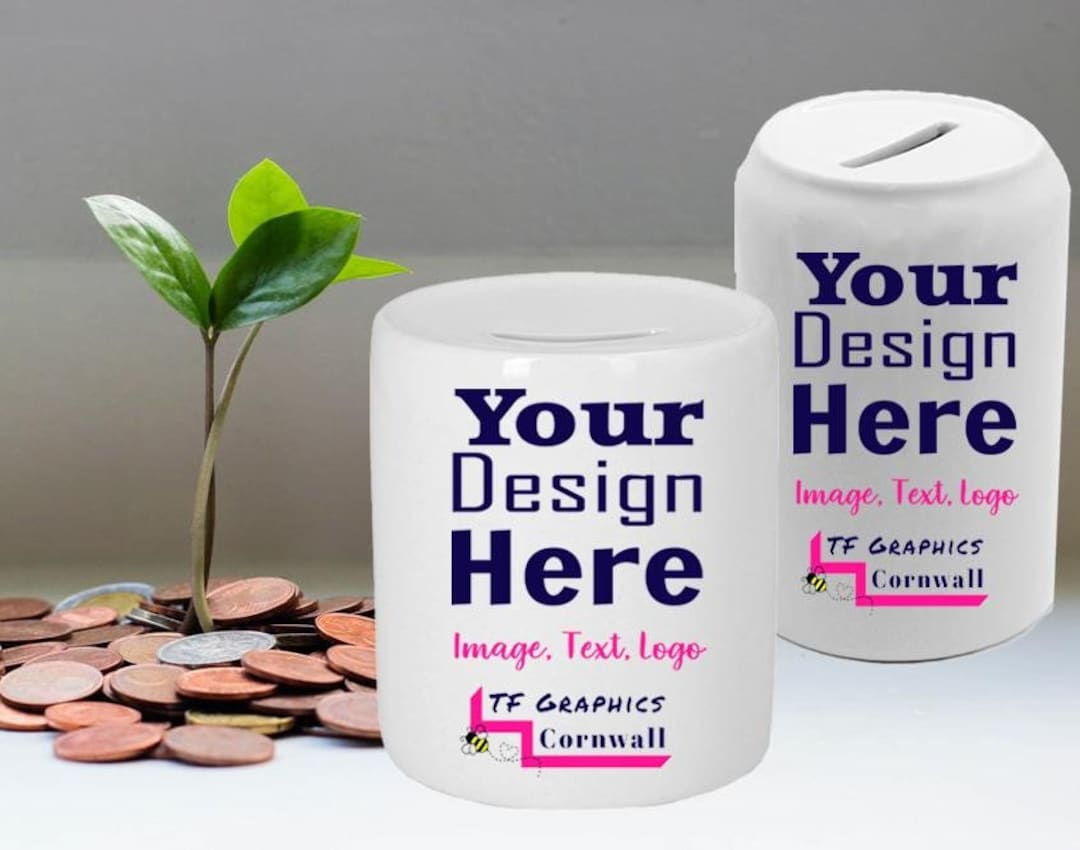 Custom Box Emoney Custom Printed Money Box: Personalized Ceramic Savings Pot - Etsy