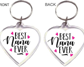 Nana Ever Heart Keyring - Mother's Day Gift