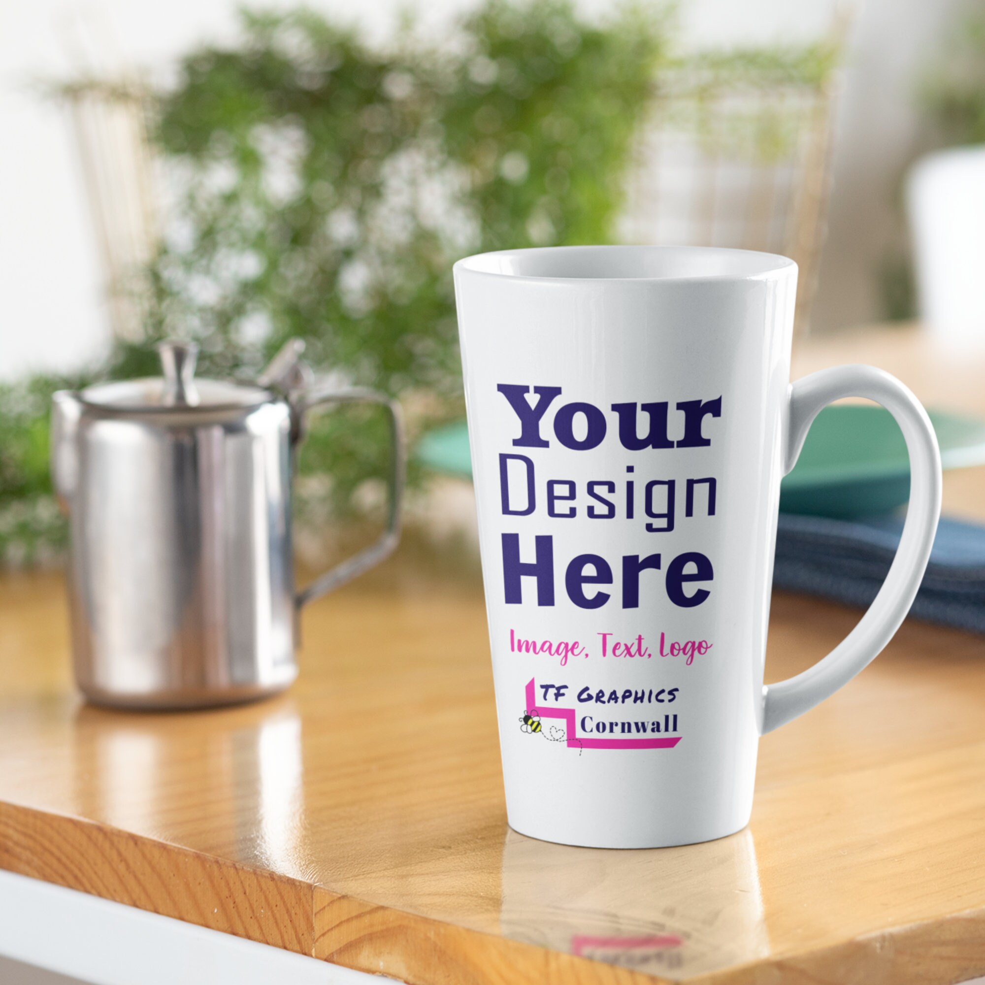 Personalised 17oz Latte Mug - custom coffee mug Teacher gift tea Gift for her Personalised mug birthday mug gift Custom name Gift for Him