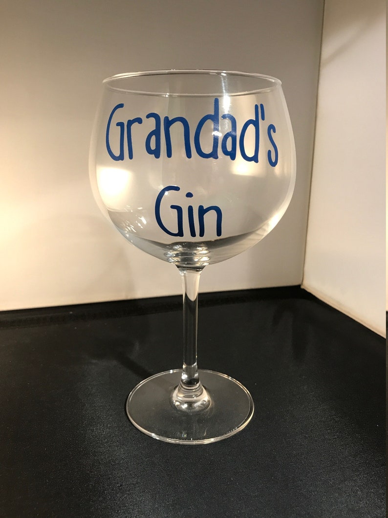 Personalised Name Gin Glass Vinyl Decal & Glass Wedding Etsy