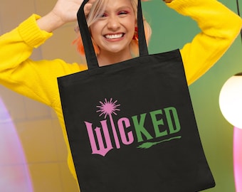 Wicked Musical Tote Bag: Reusable Cotton Shopping Bag