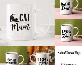 Cat Mum Dog Dad Mug: Personalized Animal Lover Gift (11oz)