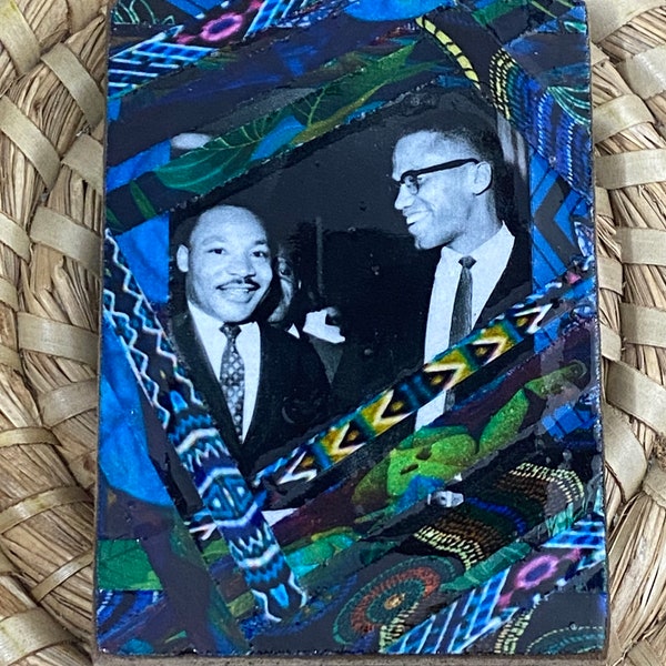 Martin Luther King Jr and Malcolm X Magnet