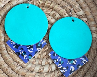 Clearance!  Big, Funky Decoupage Earrings