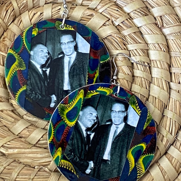 Martin Luther King Jr. and Malcolm X Earrings