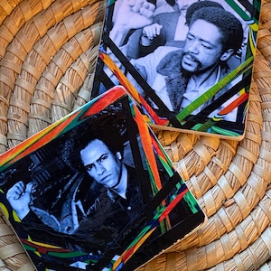 Huey P. Newton and Bobby Seale Coasters (set of 2)