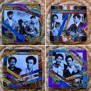 Huey P. Newton and Bobby Seale Coasters (set of 4)