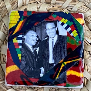 Malcolm X and Martin Luther King Jr Magnet