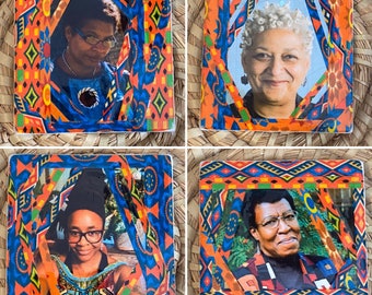 Black Women Speculative Fiction Writers Coaster Set (set of 4)